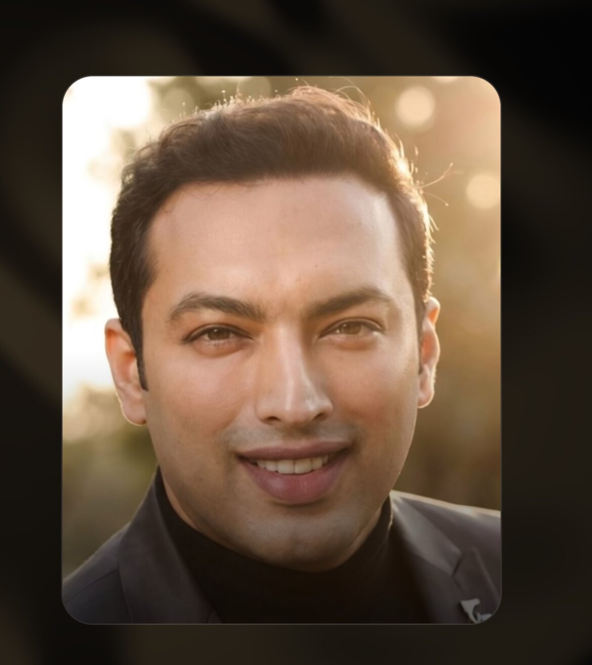 Gautam Shetty, portrait from the executive portfolio site.